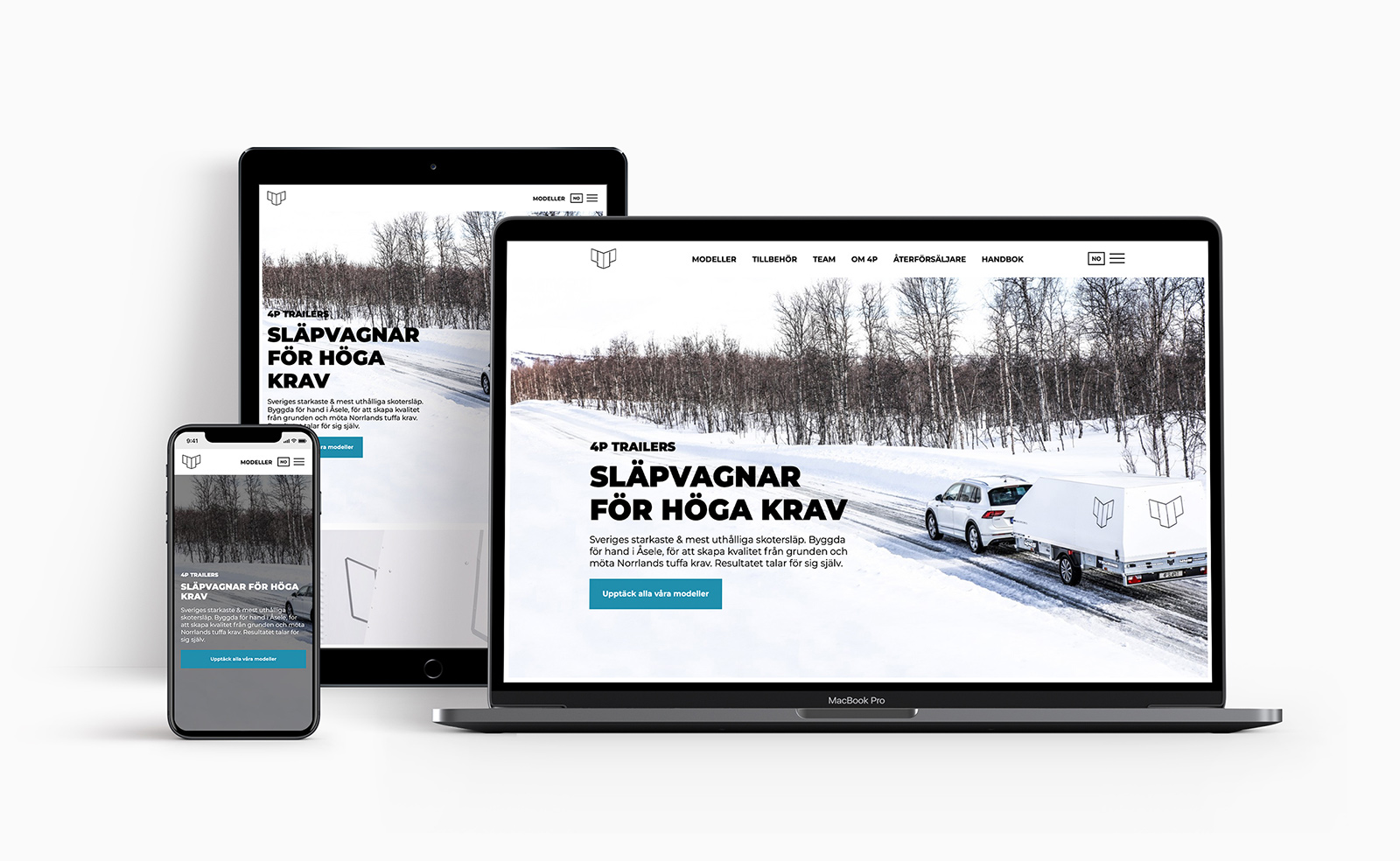 4P — responsiv webbplats