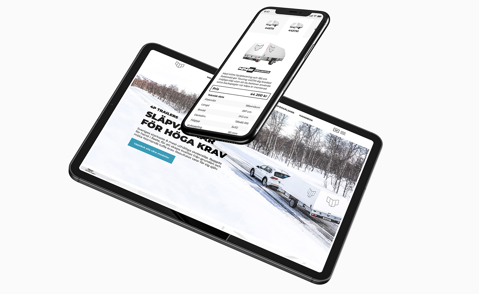 4P-Trailers — Webbplats