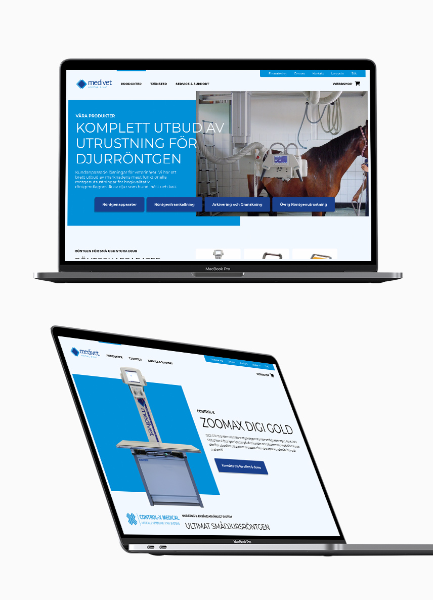 Medivet — Webbplats