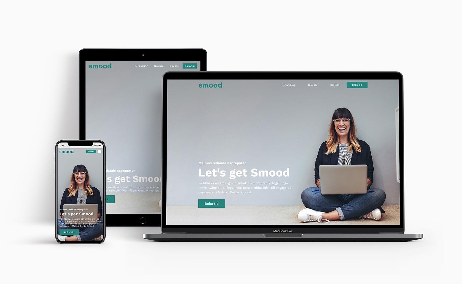 Smood — responsiv webbplats