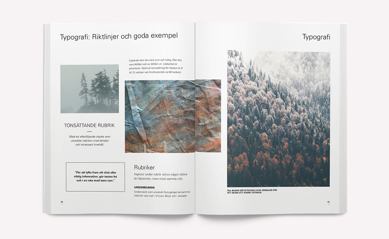 Svenska Kakel — brandbook typografi