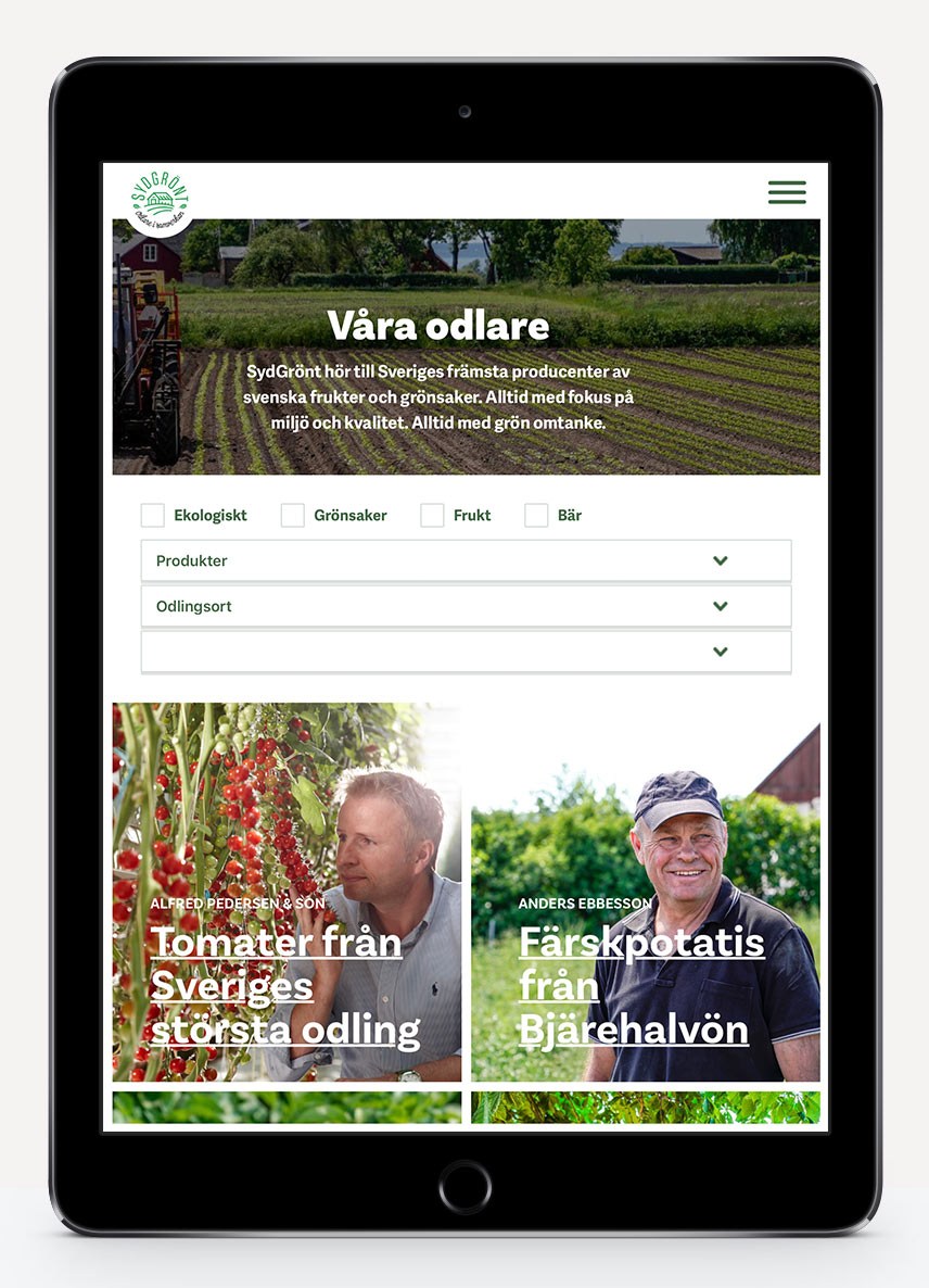SydGrönt — iPad odlare