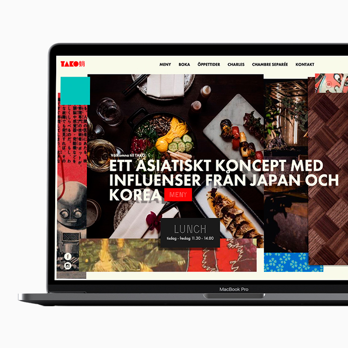 Tako — webbplats MacBook