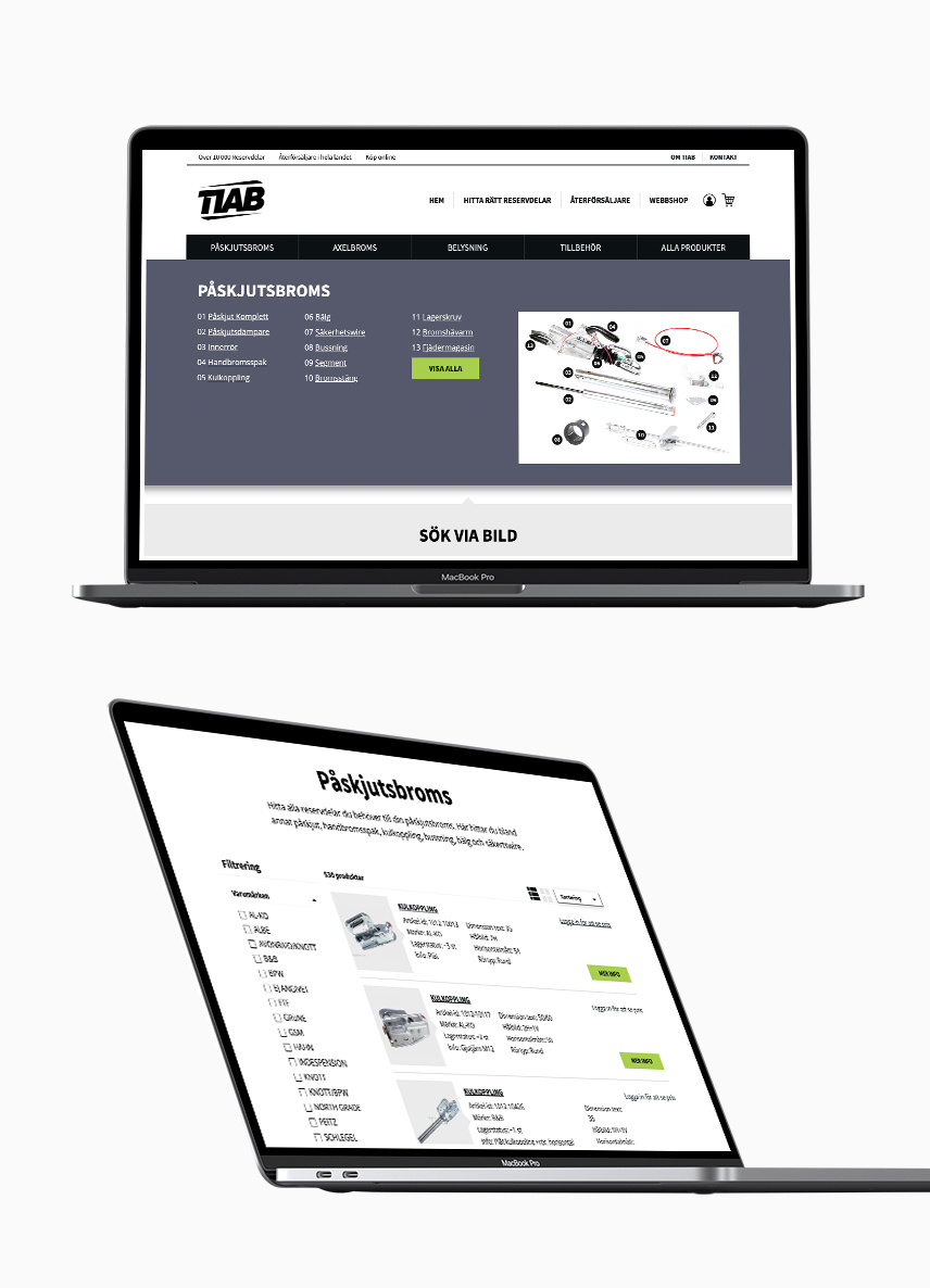 TIAB — webbplats MacBook