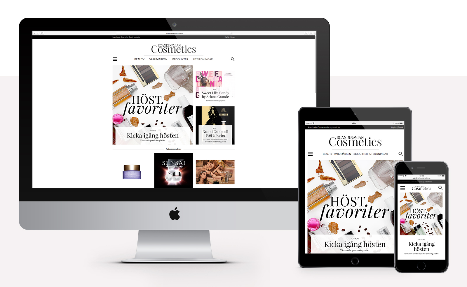 Scandinavian Cosmetics — webbplats