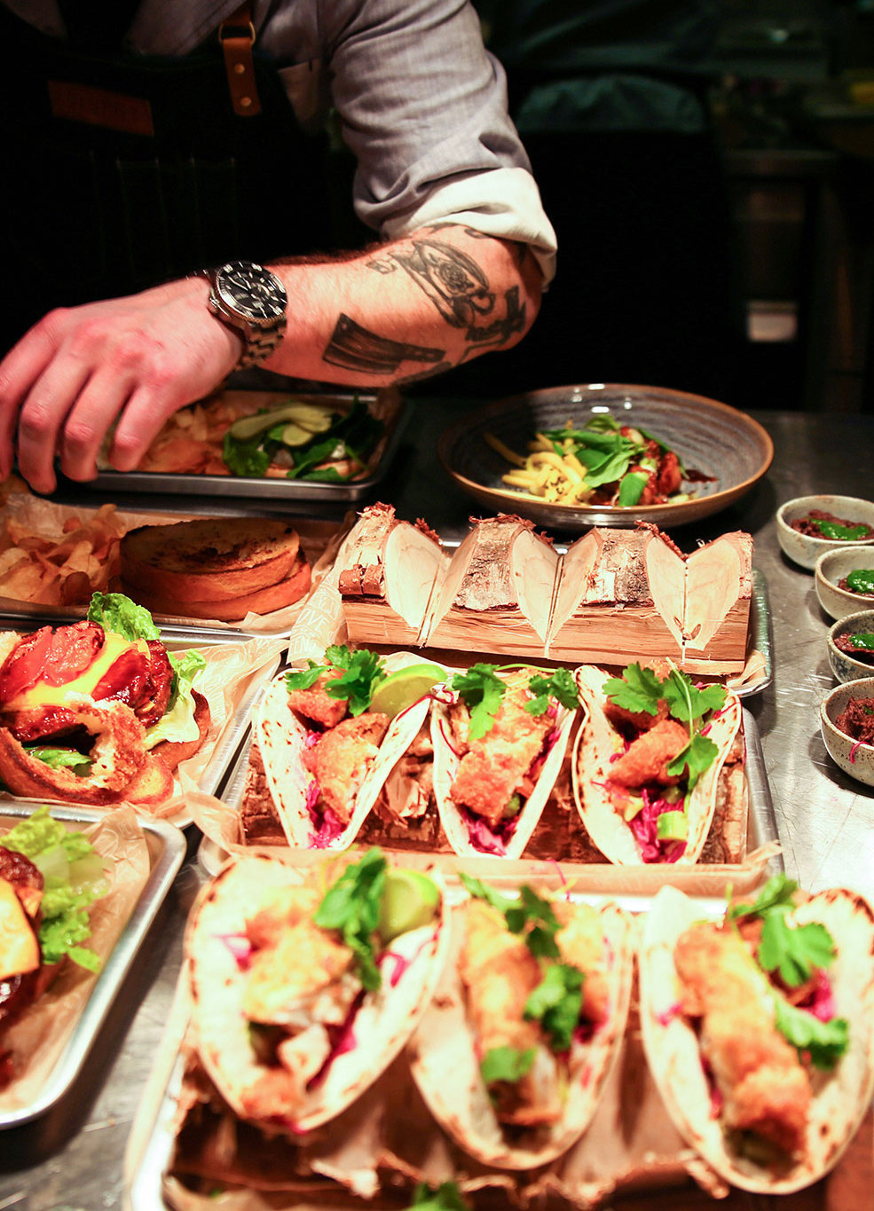 Findus Social Diner Restaurang - Fish tacos tillagas 